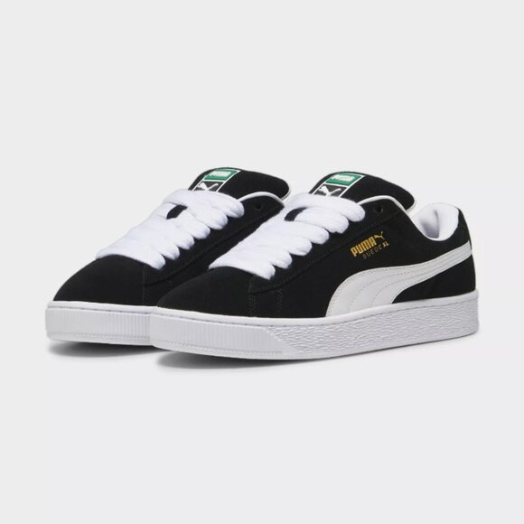 Puma Suede XL Black White Men Unisex LifeStyle Casual Shoes - Picture 1 of 6